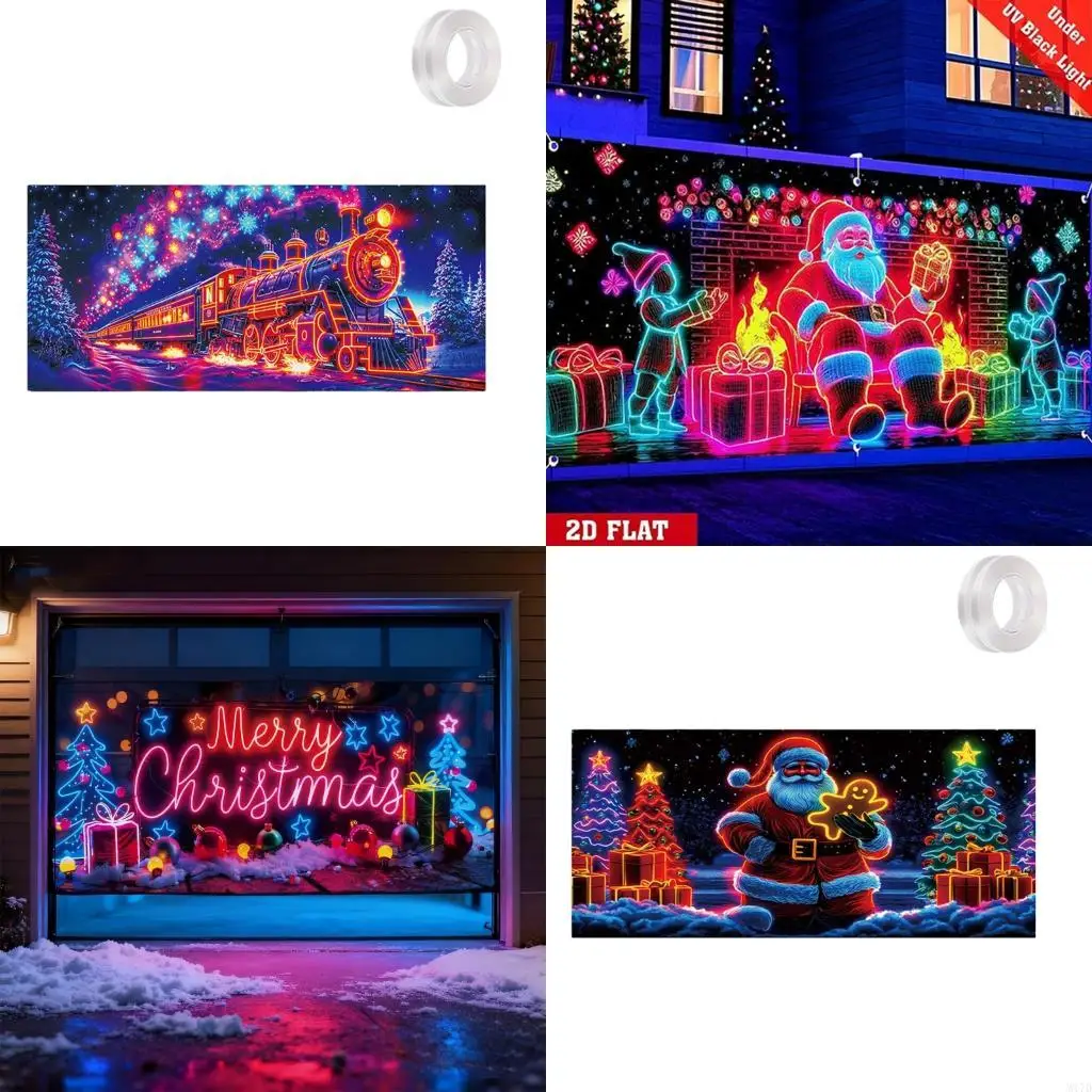 M17D активированное УФ-светом рождественское покрытие для гаражных ворот, стандартное, светится в темноте, 2D плоские покрытия с
M17D активированное УФ-светом рождественское покрытие для гаражных ворот, стандартное, светится в темноте, 2D плоские покрытия с