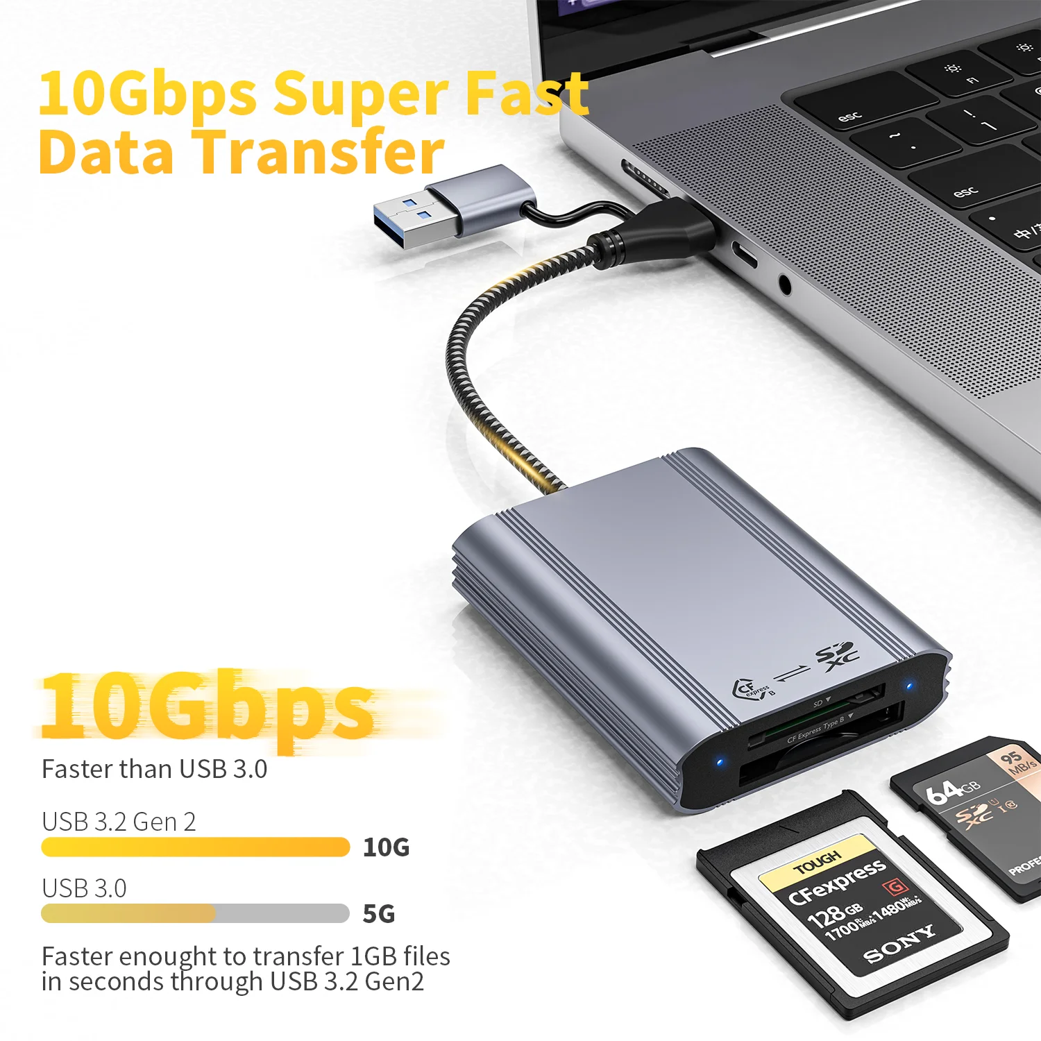 Acasis USB 3.0 Splitter 5Gbps USB-C Splitter 16 Ports Docking Station USB Extender for Laptop Keyboard Mouse Printer USB Expand
Acasis USB 3.0 Splitter 5Gbps USB-C Splitter 16 Ports Docking Station USB Extender for Laptop Keyboard Mouse Printer USB Expand