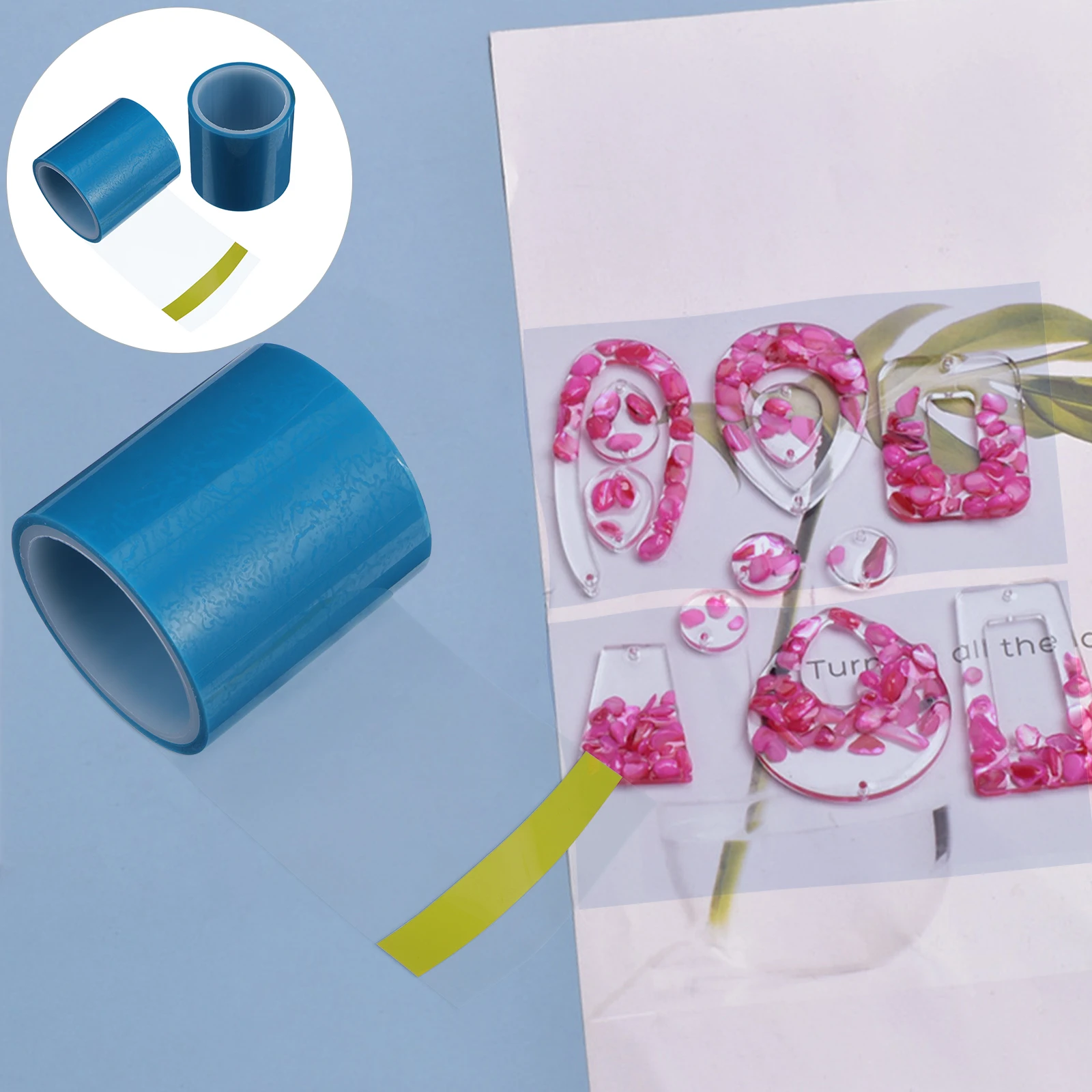 2pcs Leak-proof Self-adhesive Blue PET Sticky Tape DIY Jewelry Making Smooth Surface Compact Adhesive Tape Size
2pcs Leak-proof Self-adhesive Blue PET Sticky Tape DIY Jewelry Making Smooth Surface Compact Adhesive Tape Size