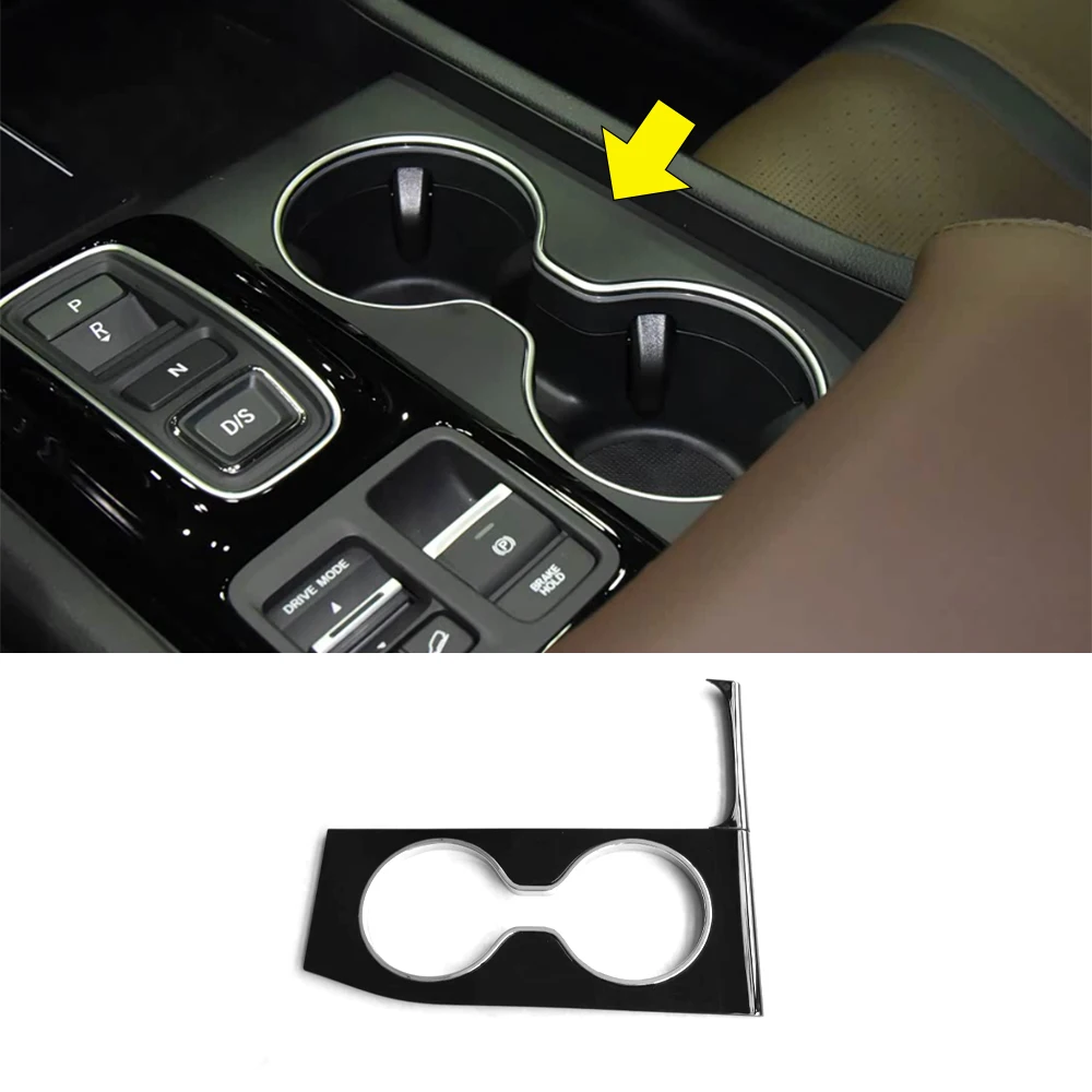 Black Interior Center Console Cup Holder Bezel Panel Trim Cover Sticker For 2023-2026 Honda Pilot Accessories
Black Interior Center Console Cup Holder Bezel Panel Trim Cover Sticker For 2023-2026 Honda Pilot Accessories