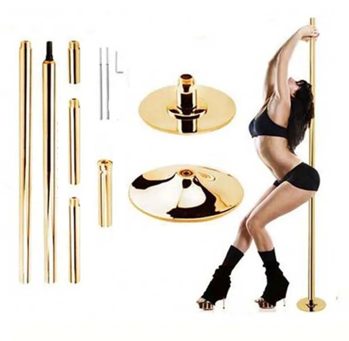 Home Fitness Exercise Professional 360 Stripper Pole,Party Club Portable Spinning Removable Training Steel Gold Dancing Pole.
Home Fitness Exercise Professional 360 Stripper Pole,Party Club Portable Spinning Removable Training Steel Gold Dancing Pole.