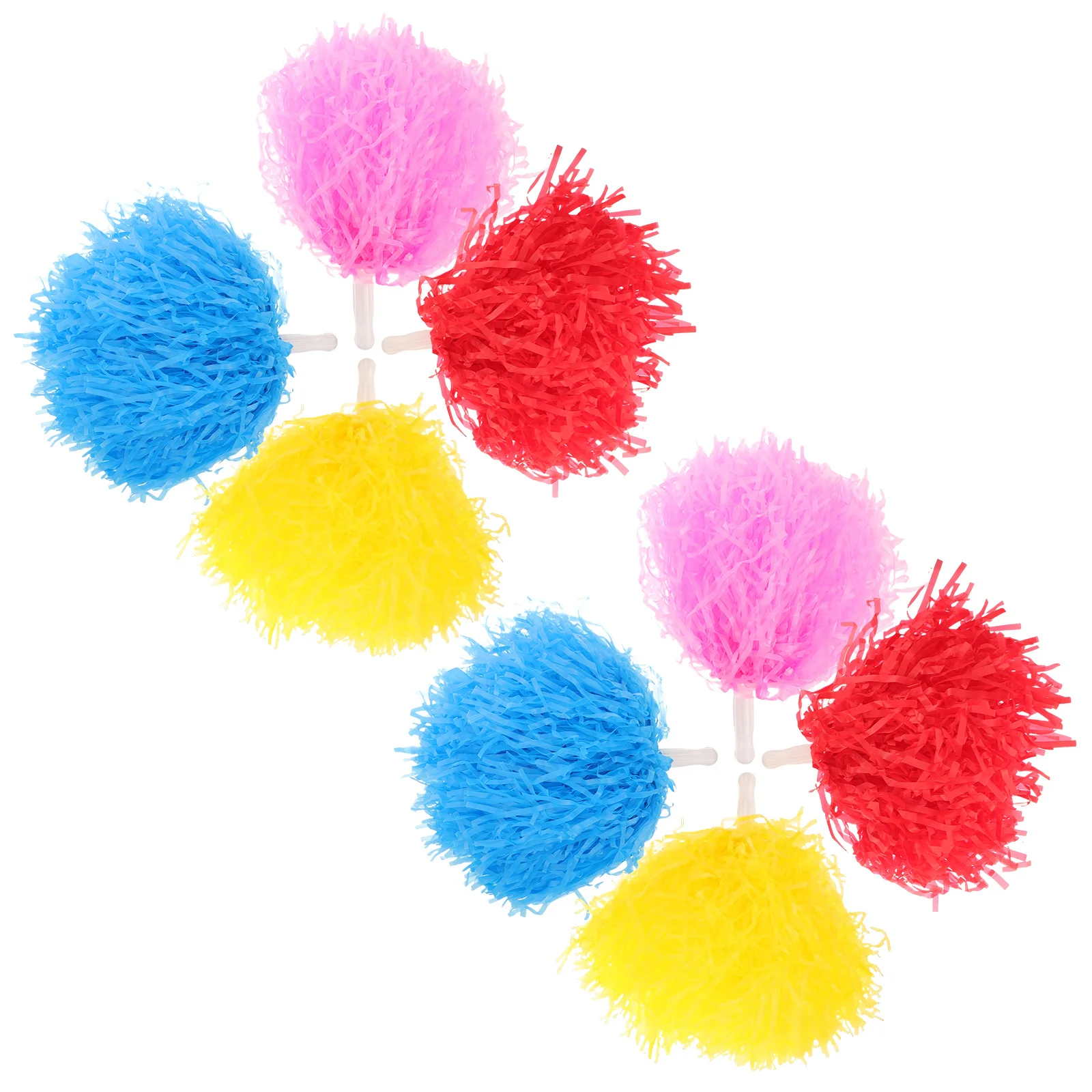 8pcs Cheerleading Pom Poms Bright Color Durable Handheld Cheering Props For Sports Events Dance Squad Party Fan Support Team
8pcs Cheerleading Pom Poms Bright Color Durable Handheld Cheering Props For Sports Events Dance Squad Party Fan Support Team