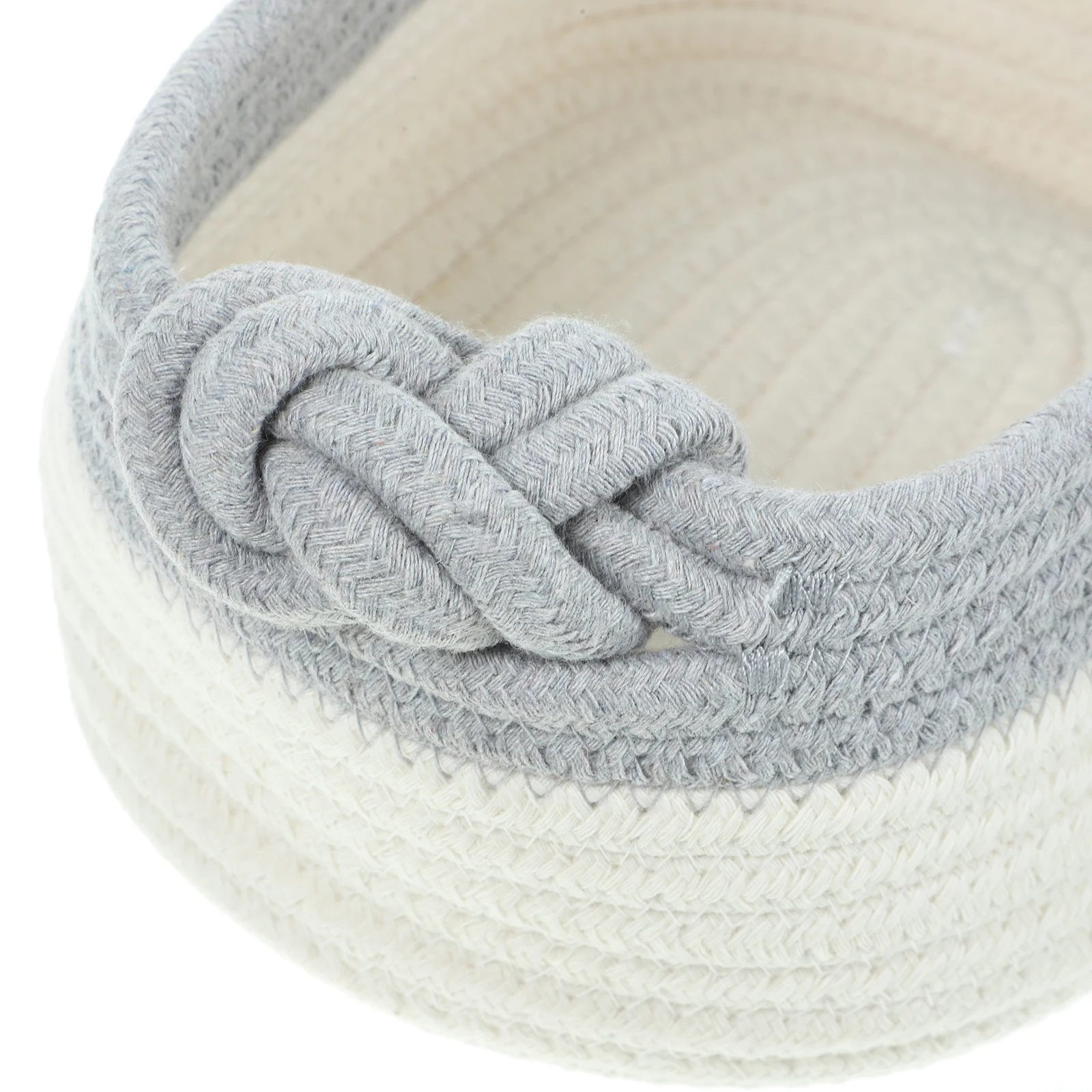 Cotton Storage Holder Rope Woven Storage Basket Small Gray Top Desk ganizer Multi Purpose Home Container
Cotton Storage Holder Rope Woven Storage Basket Small Gray Top Desk ganizer Multi Purpose Home Container