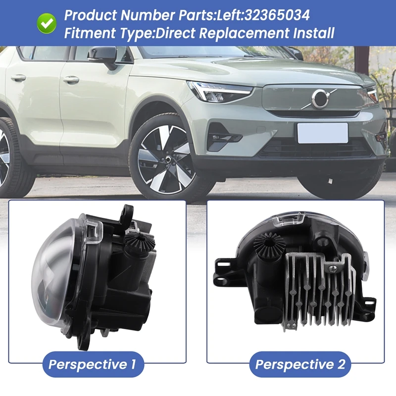 Передний бампер автомобиля, противотуманная фара для Volvo S90 V90 2021-2024 XC40 C40, автомобильная противотуманная фара в сборе
Передний бампер автомобиля, противотуманная фара для Volvo S90 V90 2021-2024 XC40 C40, автомобильная противотуманная фара в сборе