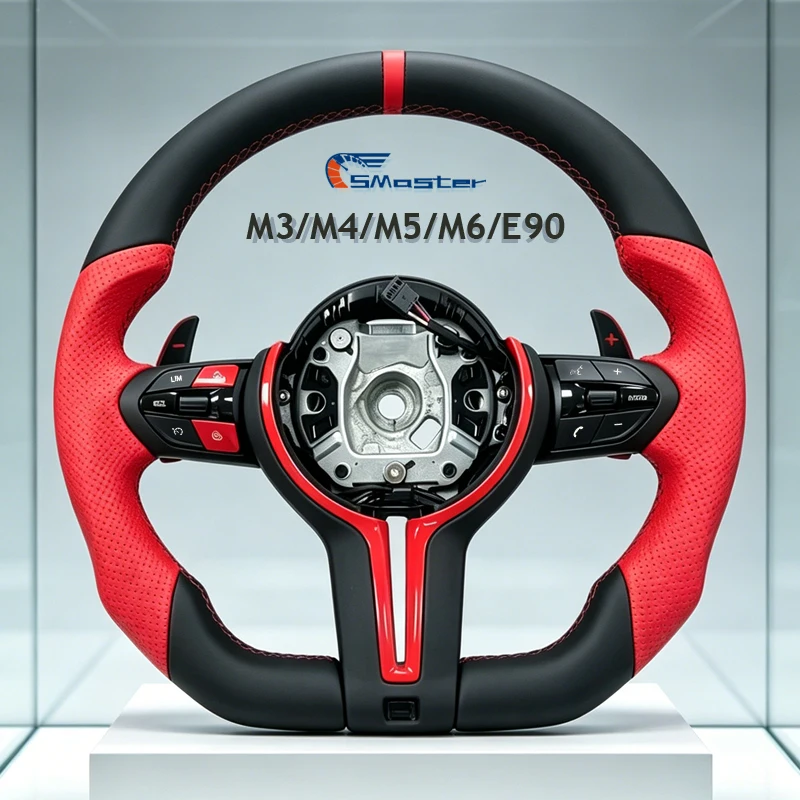 for BMW F20 F22 F15 F10 F12 F30 F33 F80 M3 F82 M4 F90 M5 E70 E90 M Sports Steering Wheel Half Perforated Red Style Flat Bottom
for BMW F20 F22 F15 F10 F12 F30 F33 F80 M3 F82 M4 F90 M5 E70 E90 M Sports Steering Wheel Half Perforated Red Style Flat Bottom