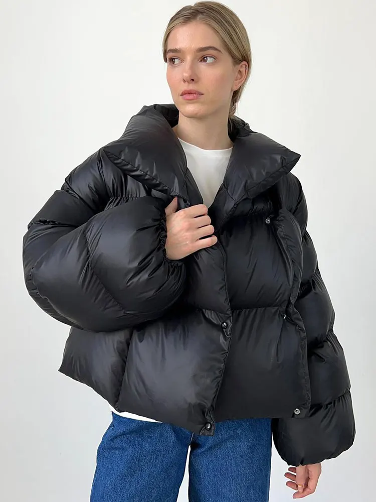 GACVGA Winter Warm Hooded Puffer Jackets Women's Loose Cotton Parkas Coat Vintage Padded Outwear Office Lady Quilted Jacket
GACVGA Winter Warm Hooded Puffer Jackets Women's Loose Cotton Parkas Coat Vintage Padded Outwear Office Lady Quilted Jacket