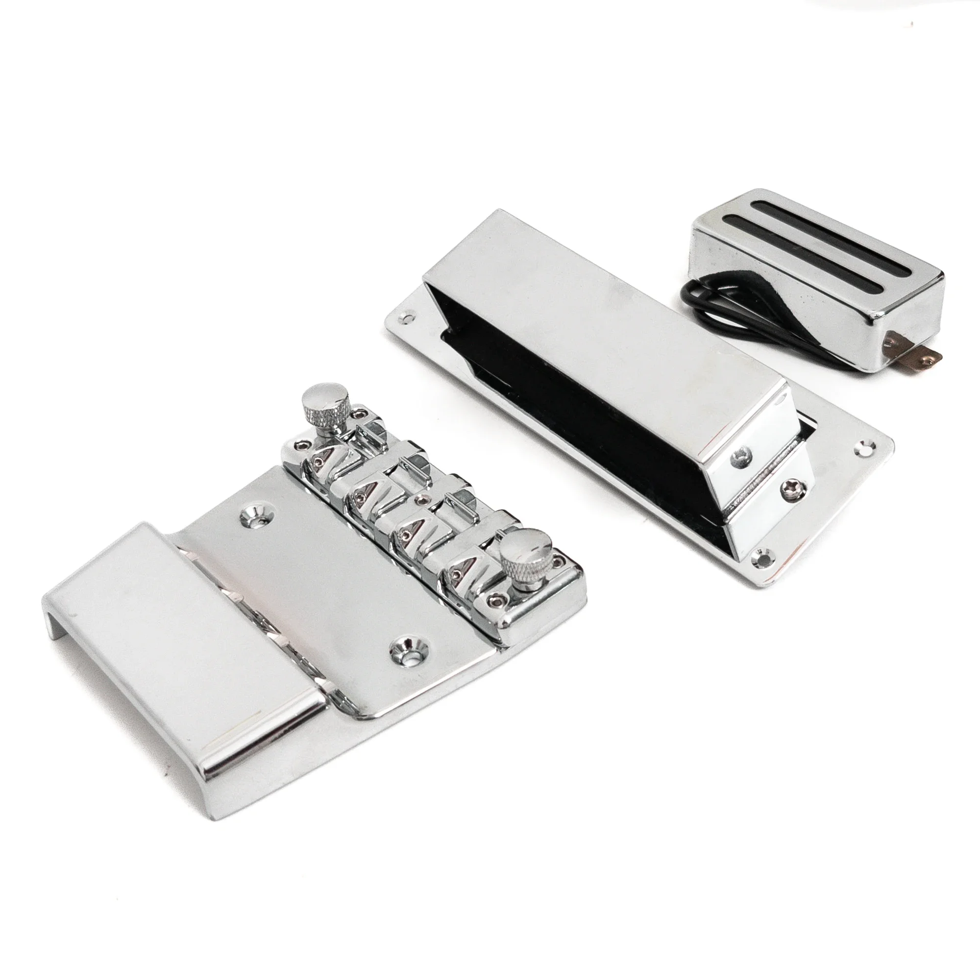 4 String Electric Bass Bridge Tailpiece with 2 Pickups Set Adjustable Saddle Zinc Alloy Fixed Bridge Replacement Parts
4 String Electric Bass Bridge Tailpiece with 2 Pickups Set Adjustable Saddle Zinc Alloy Fixed Bridge Replacement Parts