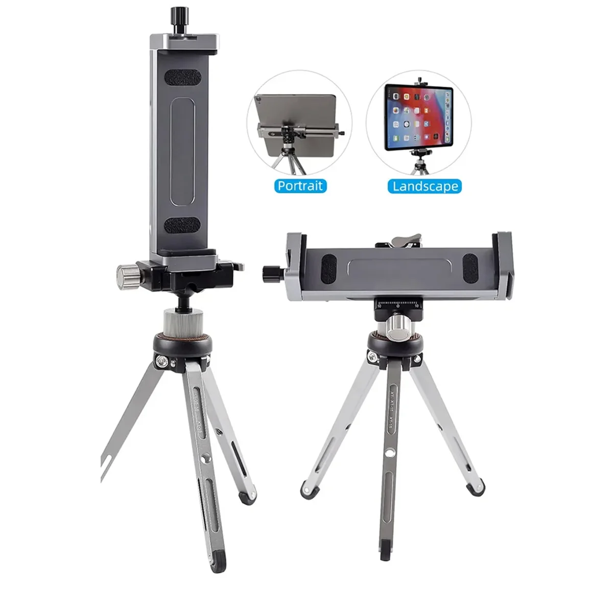 Universal Aluminum Alloy Tablet Phone Stand Holder Clip Tripod Adjustable Bracket for Mobile Phones(Black)
Universal Aluminum Alloy Tablet Phone Stand Holder Clip Tripod Adjustable Bracket for Mobile Phones(Black)