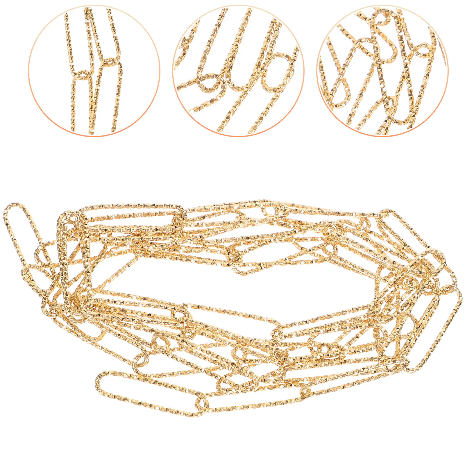 Embossed Stainless Steel Chain for Jewelry Making Necklace Chain Comfortable Skin Friendly DIY Necklace Supplies Pendant Chains
Embossed Stainless Steel Chain for Jewelry Making Necklace Chain Comfortable Skin Friendly DIY Necklace Supplies Pendant Chains