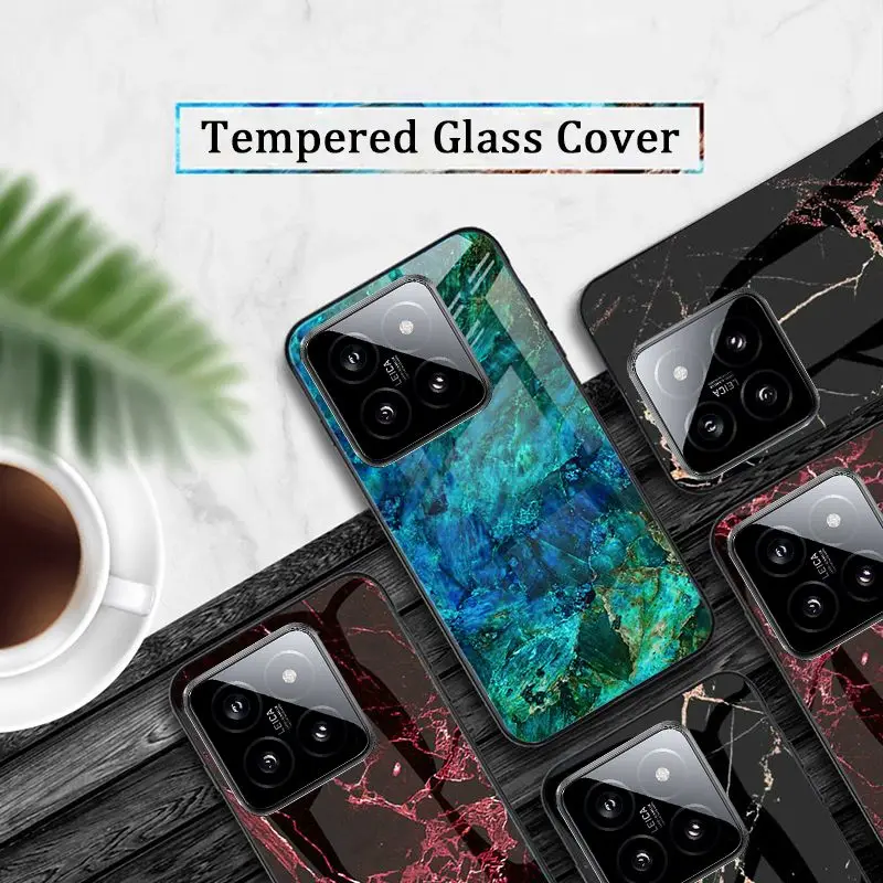Skinlee For Xiaomi 14 Case Luxury Marble Print Glass Silicone Bezel Shockproof Cover For Xiaomi 14 Pro Back Shell
Skinlee For Xiaomi 14 Case Luxury Marble Print Glass Silicone Bezel Shockproof Cover For Xiaomi 14 Pro Back Shell