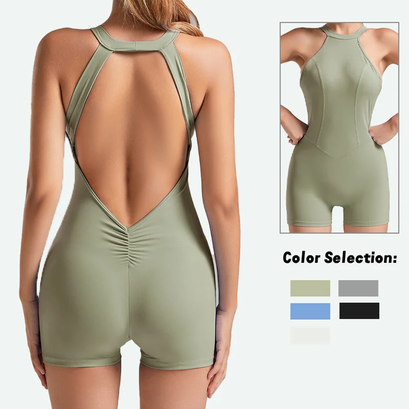 VEQSKING Sleeveless Women Yoga Jumpsuits, Back V Pleated Sports Shorts Set, Quick Drying Gym Fitness Tracksuit, Workout Bodysuit
VEQSKING Sleeveless Women Yoga Jumpsuits, Back V Pleated Sports Shorts Set, Quick Drying Gym Fitness Tracksuit, Workout Bodysuit