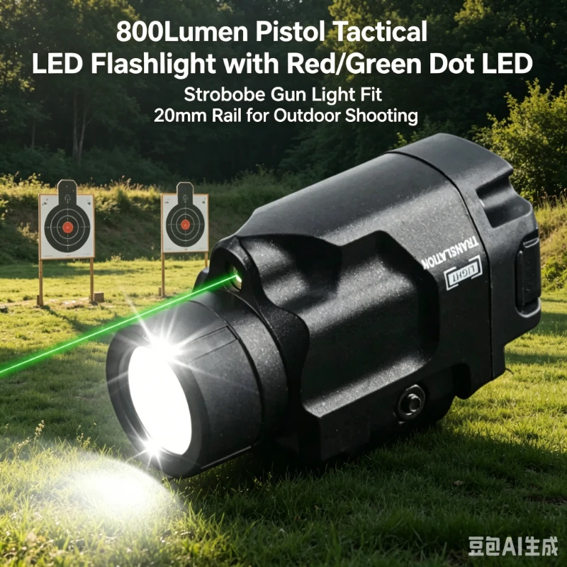 800Lumen Red Green Dot Strobe Tactical LED Flashlight Fit 20mm Rail for Outdoor Sport Airsoft Wargame Model Accessories
800Lumen Red Green Dot Strobe Tactical LED Flashlight Fit 20mm Rail for Outdoor Sport Airsoft Wargame Model Accessories