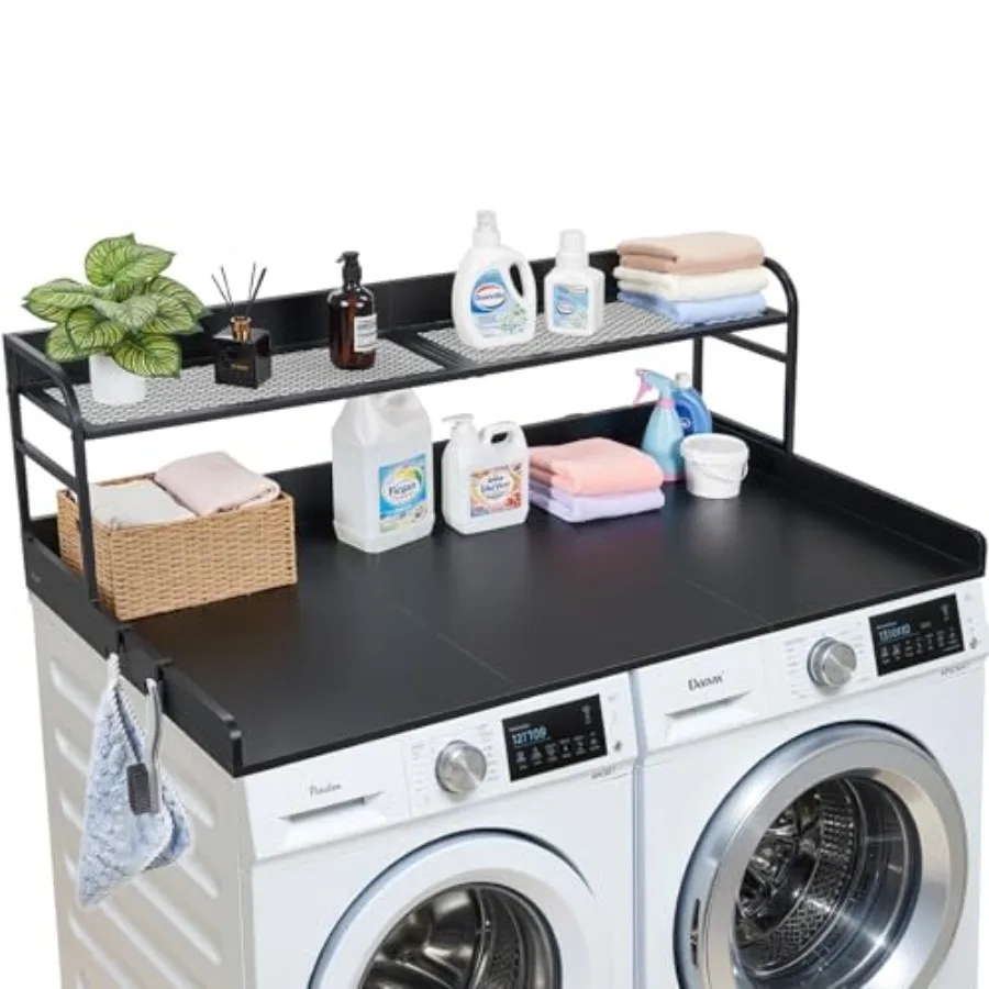 Washer Dryer Countertop with Shelf 54 x 27 in Wooden Washer and Dryer Topper with Shelf and 2 Hooks Laundry Machine Topper for
Washer Dryer Countertop with Shelf 54 x 27 in Wooden Washer and Dryer Topper with Shelf and 2 Hooks Laundry Machine Topper for