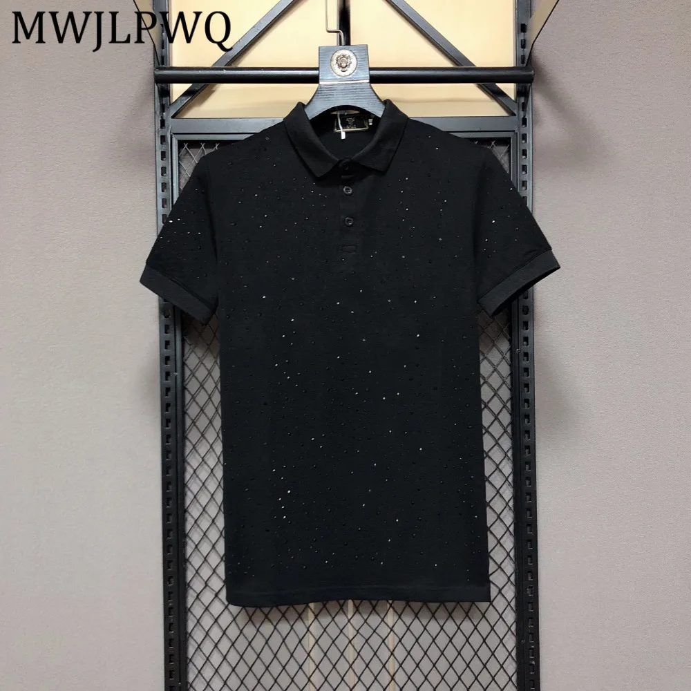MWJLPWQ Summer Short-Sleeve T-Shirt For Men Trend Slim-Fit Rhinestone Stylish Casual Turn-Down Collar Men's Versatile Tops 15491
MWJLPWQ Summer Short-Sleeve T-Shirt For Men Trend Slim-Fit Rhinestone Stylish Casual Turn-Down Collar Men's Versatile Tops 15491