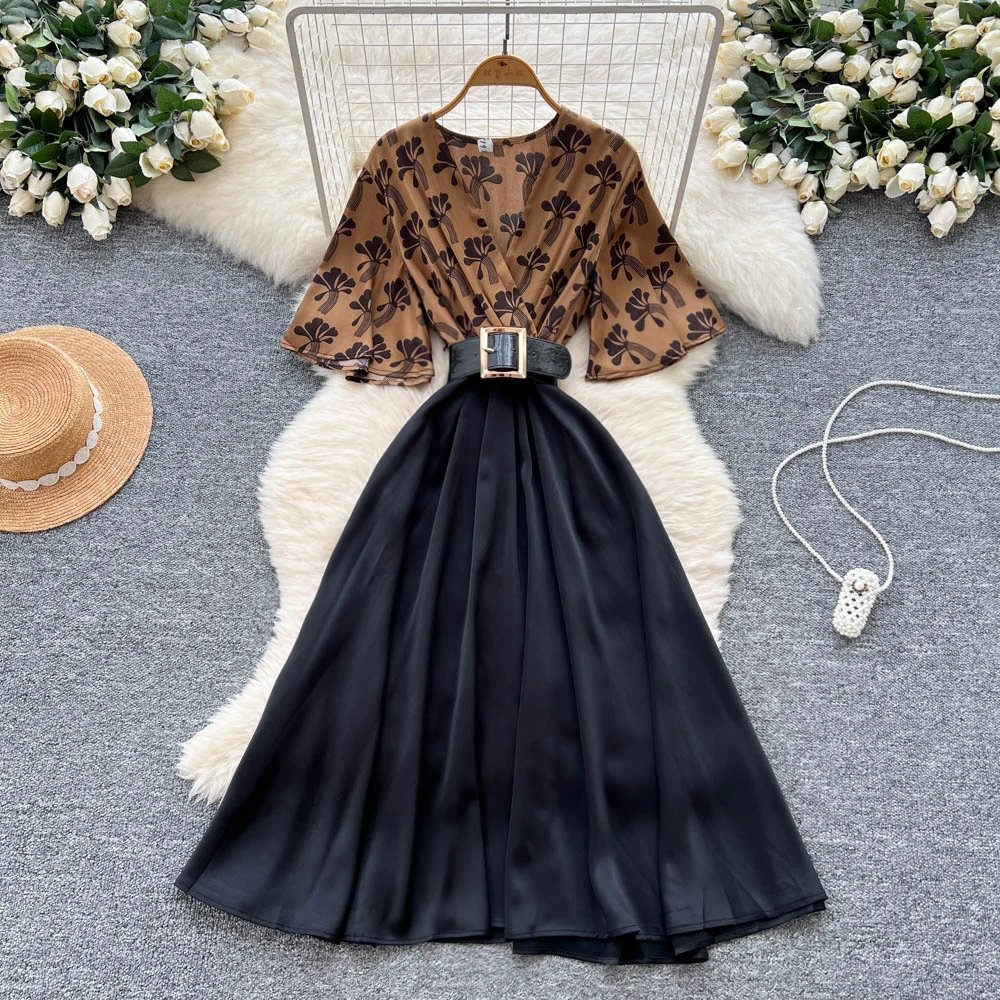 French chic Criss-Cross satin fairycore dress women's summer waist A-line ceremony dresses women clothing
French chic Criss-Cross satin fairycore dress women's summer waist A-line ceremony dresses women clothing