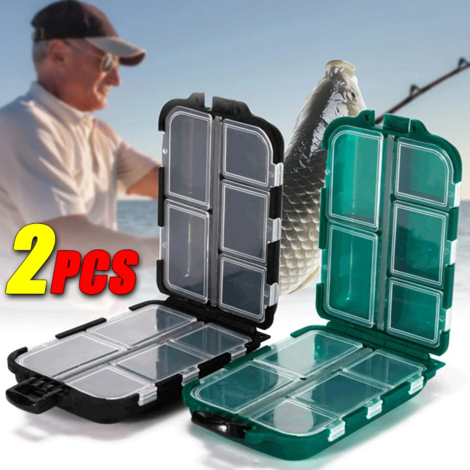 Efficient and Versatile Double-Sided Fishing Gear Organizer with 10 Spacious Compartments and 2PCS Lure Hook Container for Maxim
Efficient and Versatile Double-Sided Fishing Gear Organizer with 10 Spacious Compartments and 2PCS Lure Hook Container for Maxim