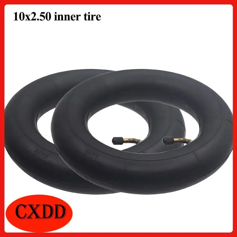 Reliable 10 inch tire inner tube size 10X2.50 for electric scooter and manual handcart accessories
Reliable 10 inch tire inner tube size 10X2.50 for electric scooter and manual handcart accessories