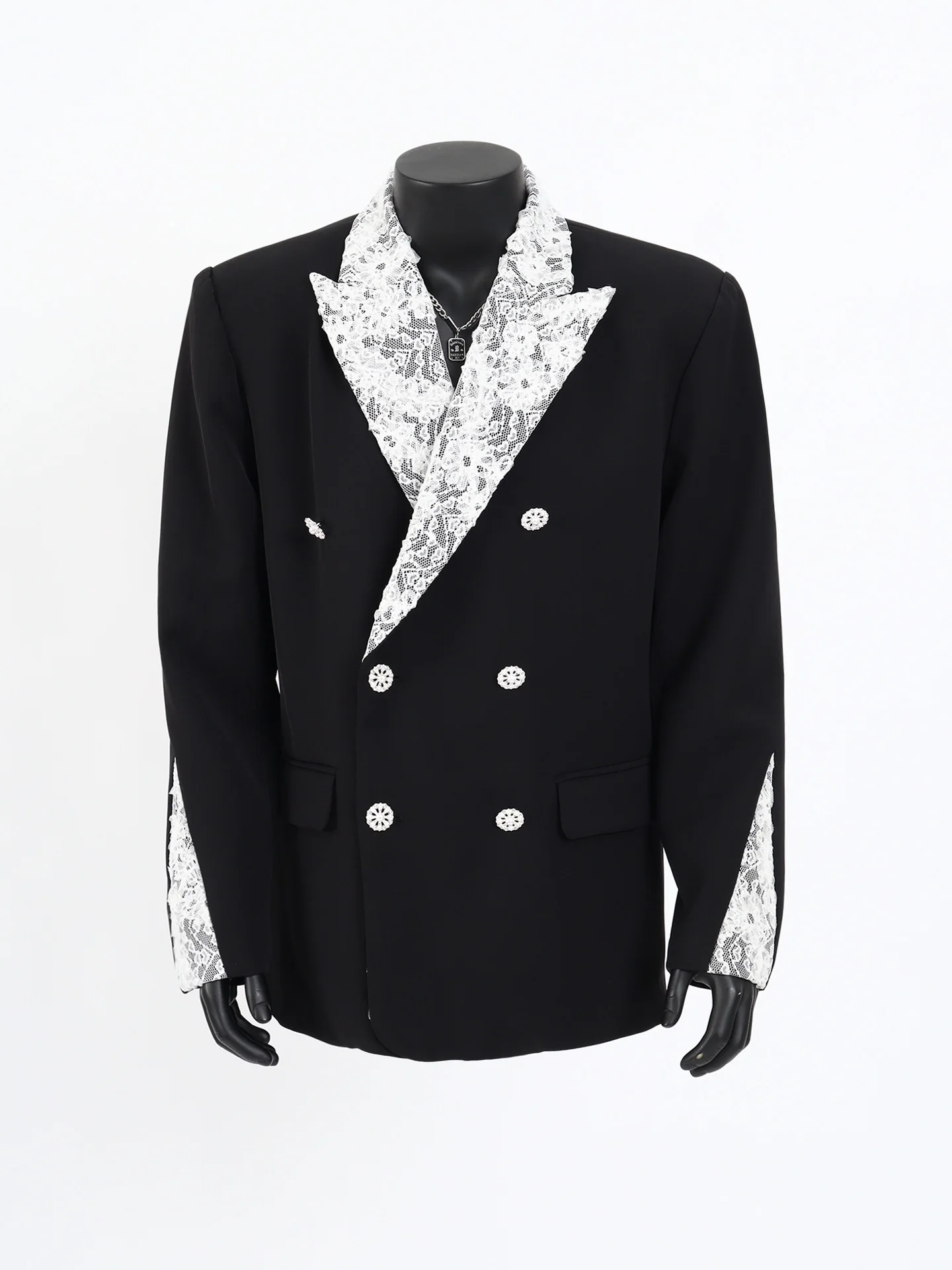 Мужской костюм Starlit: роскошный жакет с кружевными вставками, модный, с подплечниками, повседневный, в западном стиле, с длинными рукавами, однотонный, осенняя коллекция
Мужской костюм Starlit: роскошный жакет с кружевными вставками, модный, с подплечниками, повседневный, в западном стиле, с длинными рукавами, однотонный, осенняя коллекция