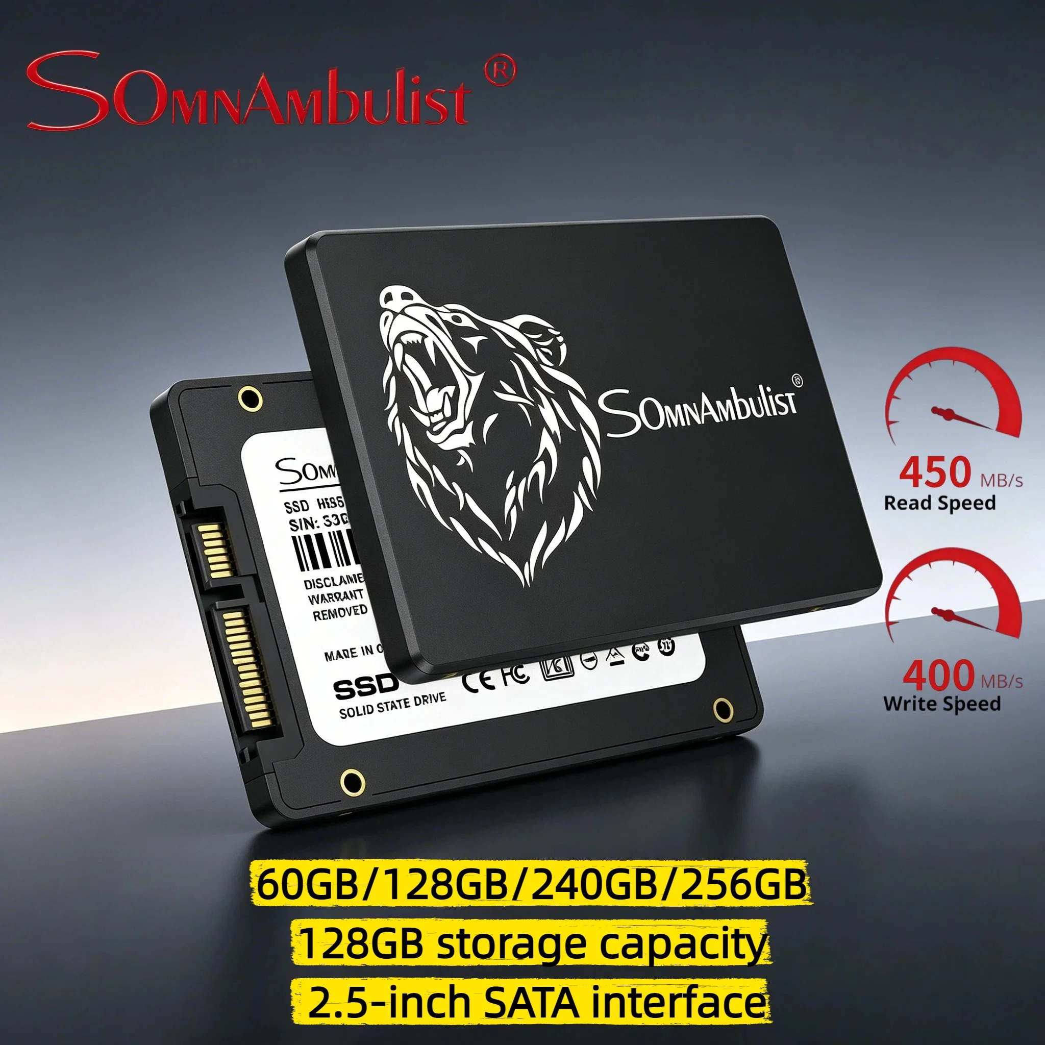 SomnAmbulist SATA3 Internal SSD 2.5 Inch 128GB 240GB 256GB 480GB 512GB 960GB Solid State Drive Multiple Capacity for Laptop New
SomnAmbulist SATA3 Internal SSD 2.5 Inch 128GB 240GB 256GB 480GB 512GB 960GB Solid State Drive Multiple Capacity for Laptop New
