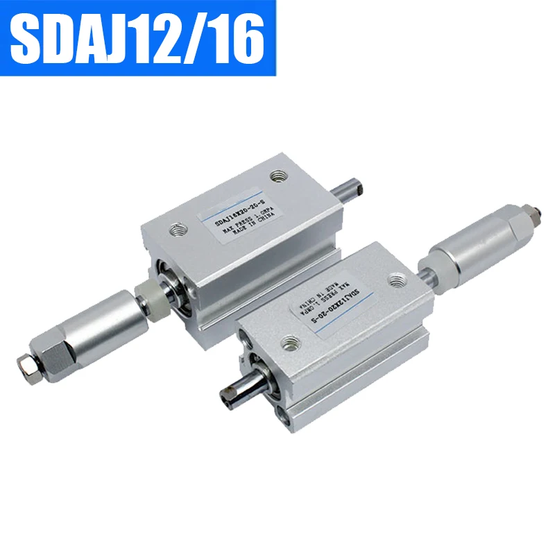 SDAJ12/16 Thin Air Pneumatic Cylinder Double Acting Piston Aluminum Alloy Adjustable Stroke Compact Stroke 20-50mm
SDAJ12/16 Thin Air Pneumatic Cylinder Double Acting Piston Aluminum Alloy Adjustable Stroke Compact Stroke 20-50mm
