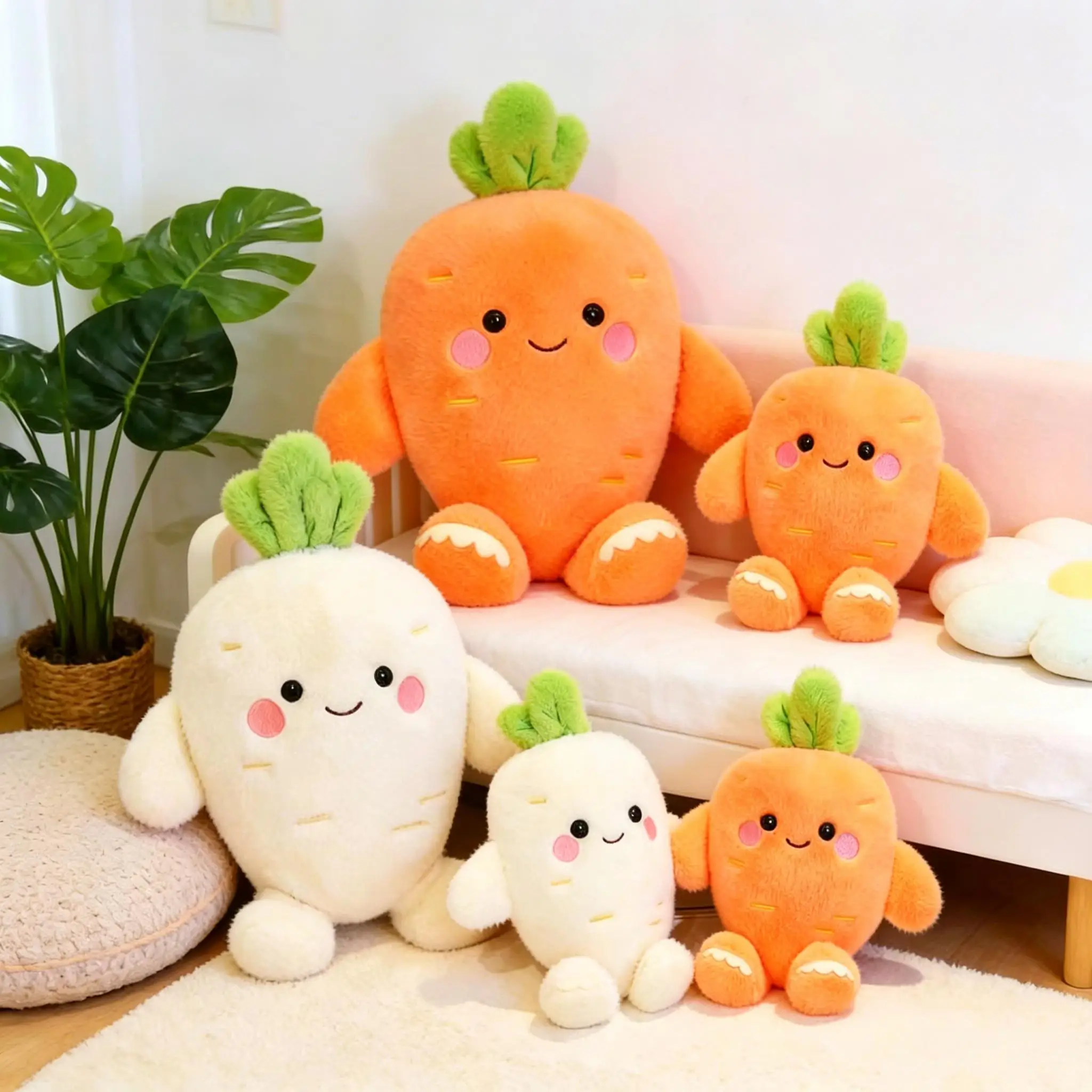 25/35CM Cute Carrot Turnip Plush Toy Soft Vegetable Stuffed Pillow Cartoon Farm Doll Home Desk Decor Kids Boy Girl Birthday Gift
25/35CM Cute Carrot Turnip Plush Toy Soft Vegetable Stuffed Pillow Cartoon Farm Doll Home Desk Decor Kids Boy Girl Birthday Gift