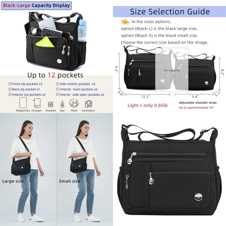 Women Shoulder Handbag Roomy Multiple Pockets Bag Ladies Crossbody Purse Fashion Tote Top Handle Satchel
Women Shoulder Handbag Roomy Multiple Pockets Bag Ladies Crossbody Purse Fashion Tote Top Handle Satchel