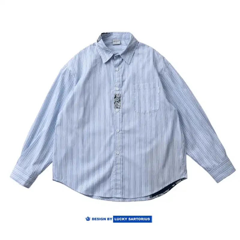 Lucky Sartorius Japanese Ethnic Style Cashew Flower Patchwork Contrasting Loose Casual Long Sleeved Shirt for Men New Arrival
Lucky Sartorius Japanese Ethnic Style Cashew Flower Patchwork Contrasting Loose Casual Long Sleeved Shirt for Men New Arrival