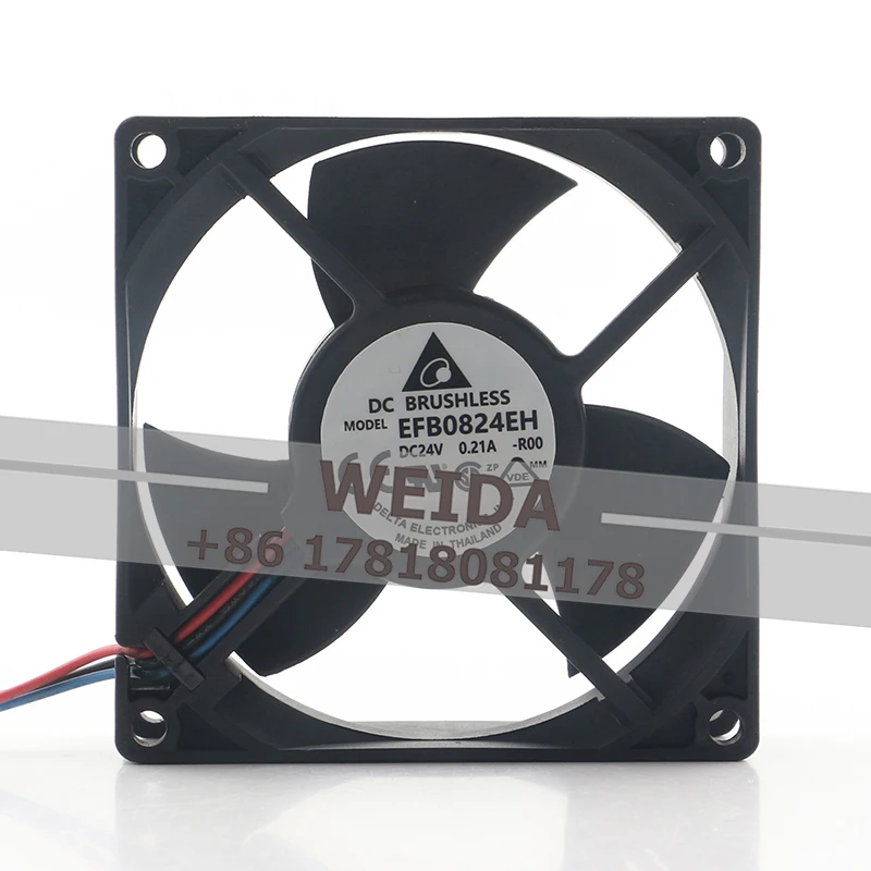 Delta 24V 0.21A 8025 Mute Dual Ball 8CM Frequency Converter Server Chassis EFB0824EH-R00 Cooling Fan
Delta 24V 0.21A 8025 Mute Dual Ball 8CM Frequency Converter Server Chassis EFB0824EH-R00 Cooling Fan