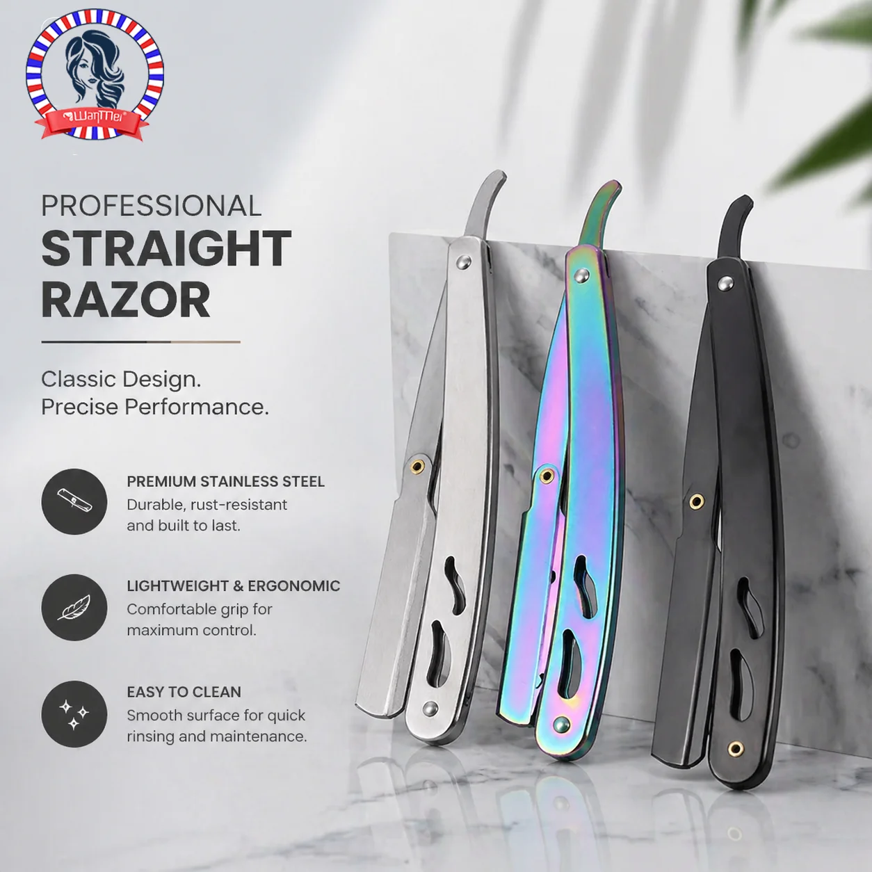 1pc Multicolor Stainless Steel Barber Shaving Razor Holder Durable Stylish Ideal for Men's Beard Shaving Salon hair accessories
1pc Multicolor Stainless Steel Barber Shaving Razor Holder Durable Stylish Ideal for Men's Beard Shaving Salon hair accessories