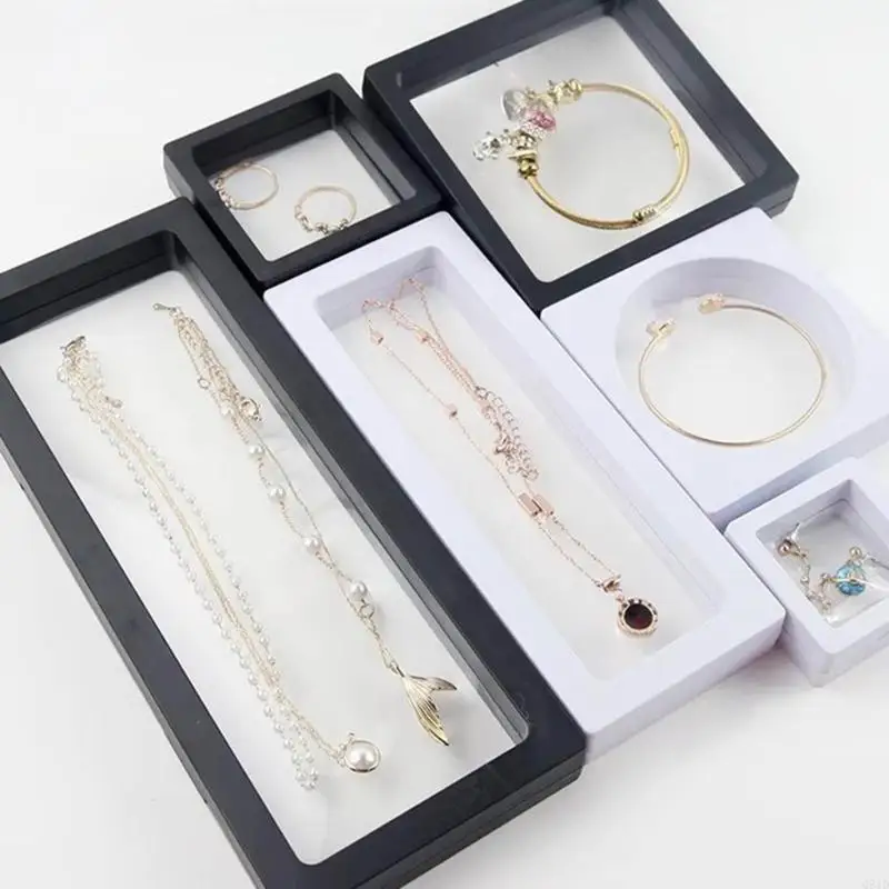 3 шт. изысканный плавающий держатель для ювелирных изделий, прозрачная коробка для личных сокровищ, стильное ожерелье, футляр
3 шт. изысканный плавающий держатель для ювелирных изделий, прозрачная коробка для личных сокровищ, стильное ожерелье, футляр