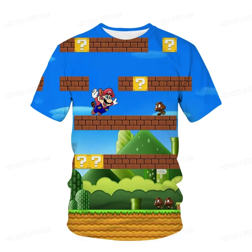 Super Mario Summer Cosplay Costume 3D Printed Men Boy Cartoon Round Neck T-shirt Children's Sports And Casual Quick Drying Top
Super Mario Summer Cosplay Costume 3D Printed Men Boy Cartoon Round Neck T-shirt Children's Sports And Casual Quick Drying Top