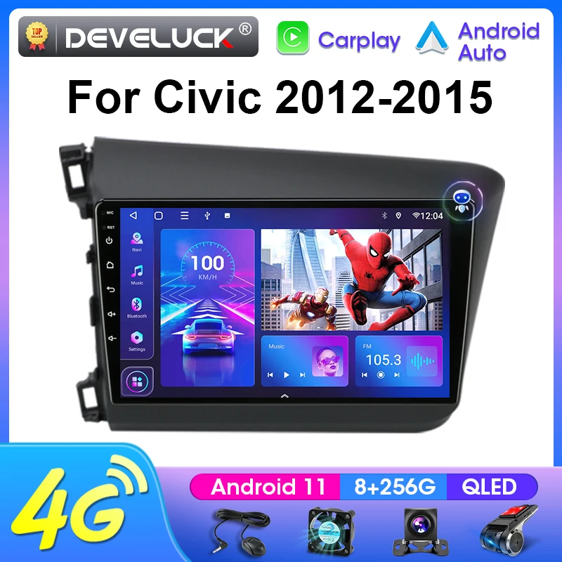 2 Din Android 11 Автомобильный радиоприемник Мультимедийный видеоплеер для Honda Civic 2012-2015 Навигация GPS 4G Carplay Авто Стерео IPS Головное устройство
2 Din Android 11 Автомобильный радиоприемник Мультимедийный видеоплеер для Honda Civic 2012-2015 Навигация GPS 4G Carplay Авто Стерео IPS Головное устройство