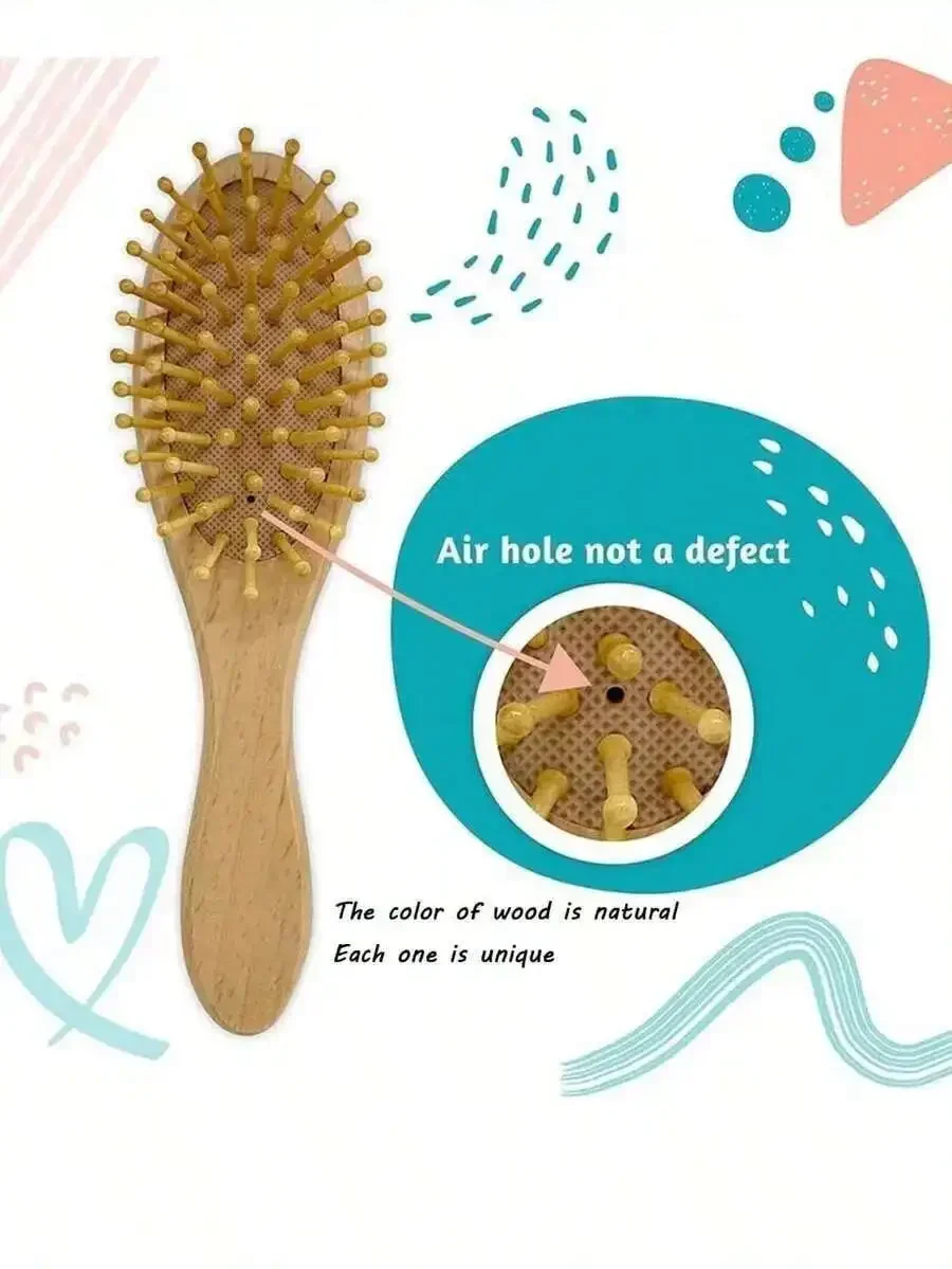 Bamboo Hair Brush With Air Holes Anti-Static Portable Wooden Hairbrush For Adults
Bamboo Hair Brush With Air Holes Anti-Static Portable Wooden Hairbrush For Adults