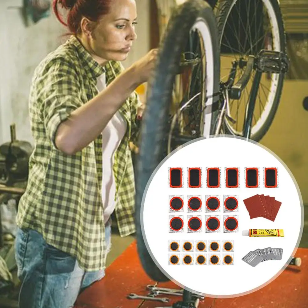 Bicycle Tire Patch Repair Kit Glue-Free Adhesive Quick Tube Drying Protection Puncture Accessories Tyre Repair Repairing Pa F9Z8
Bicycle Tire Patch Repair Kit Glue-Free Adhesive Quick Tube Drying Protection Puncture Accessories Tyre Repair Repairing Pa F9Z8