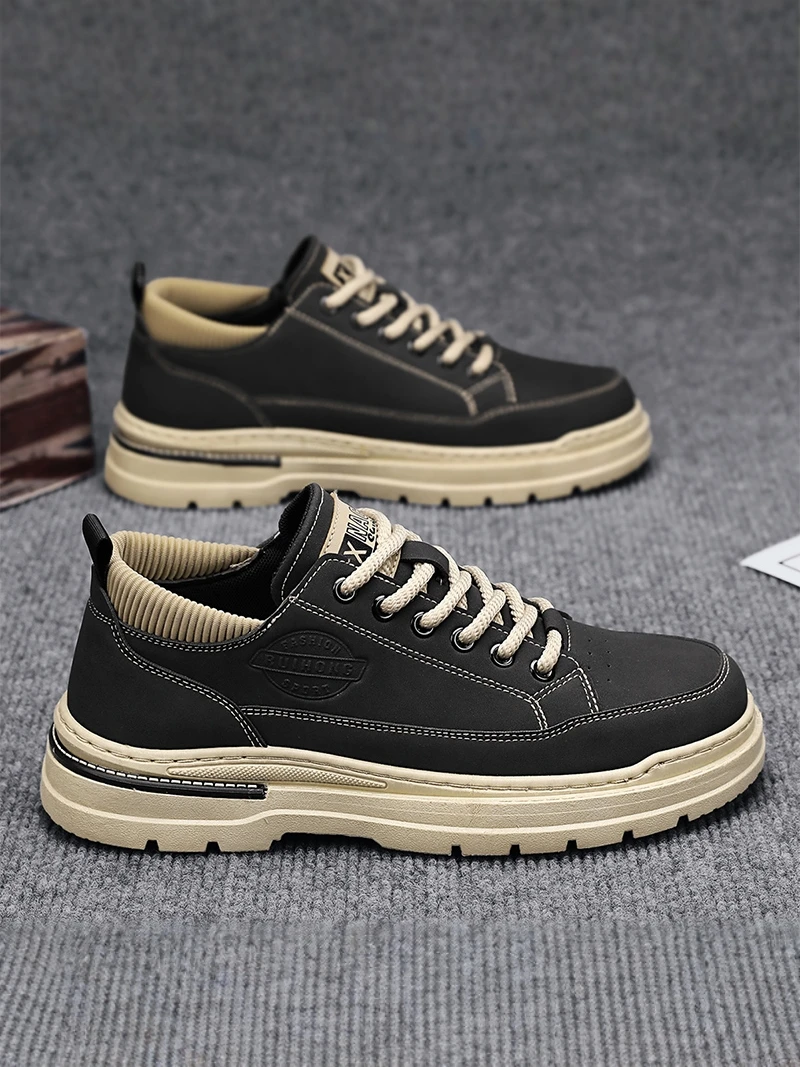 Casual Low-Top Work Boots Men's Spring Autumn Leather Shoes Comfortable Breathable Boots for Office And Outdoor Activi...
Casual Low-Top Work Boots Men's Spring Autumn Leather Shoes Comfortable Breathable Boots for Office And Outdoor Activi...