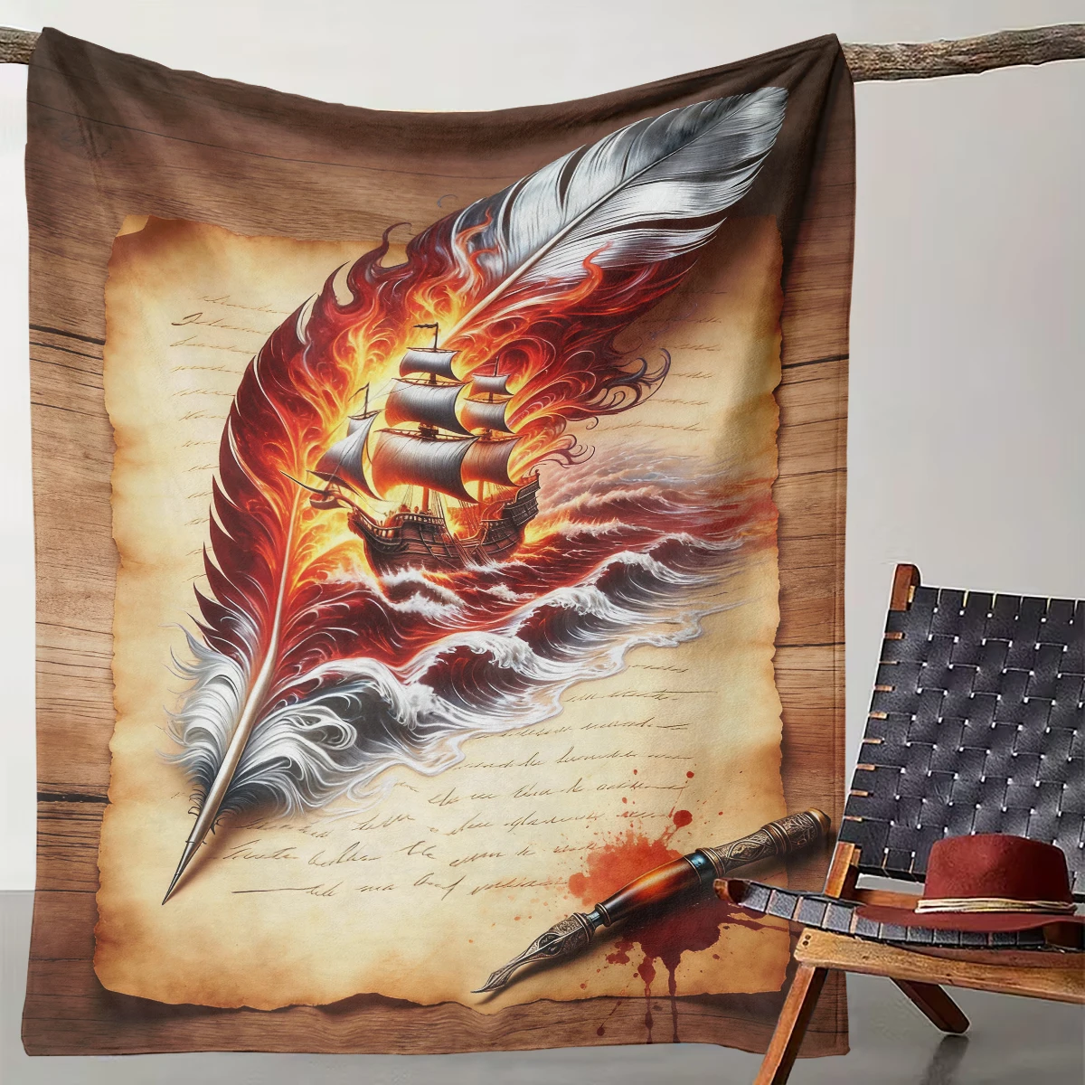 1 Piece Yuzhong Yanfan Vintage Parchment Fantasy Art Blanket a Great Gift for All Seasons - Can Be Used for Bed Sofa Exercise
1 Piece Yuzhong Yanfan Vintage Parchment Fantasy Art Blanket a Great Gift for All Seasons - Can Be Used for Bed Sofa Exercise