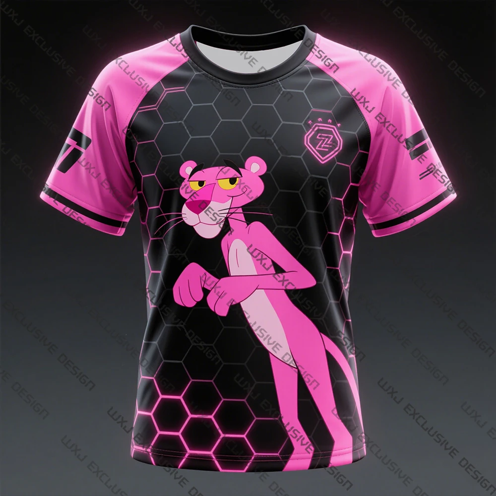 Pink Panther Teenage Fashion T-shirt Personalized Football Uniform Short Sleeve Breathable Cool Summer Combat Garment Pattern
Pink Panther Teenage Fashion T-shirt Personalized Football Uniform Short Sleeve Breathable Cool Summer Combat Garment Pattern