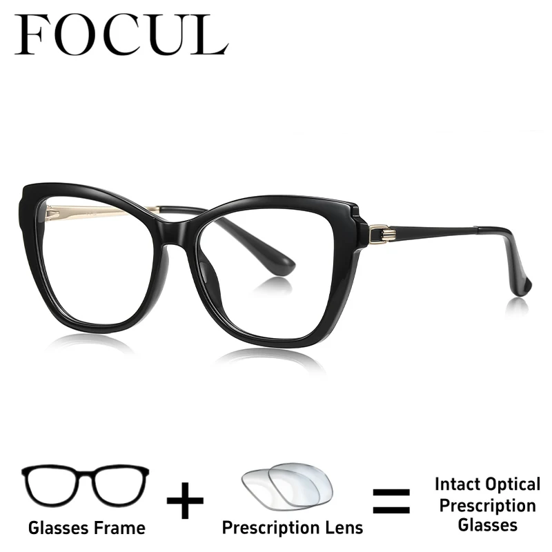 FOCUL Stylish Appearance Cat Eye Glasses Progressive Photochromic Myopia Eyeglasses Customization Prescription Optical Eyewear
FOCUL Stylish Appearance Cat Eye Glasses Progressive Photochromic Myopia Eyeglasses Customization Prescription Optical Eyewear