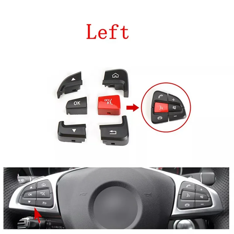 Car Steering Wheel Switch Button Cover Repair Kit For Benz 2015-19 GLC 2014-18 W205 A0999050200,A0999050300-A65M
Car Steering Wheel Switch Button Cover Repair Kit For Benz 2015-19 GLC 2014-18 W205 A0999050200,A0999050300-A65M