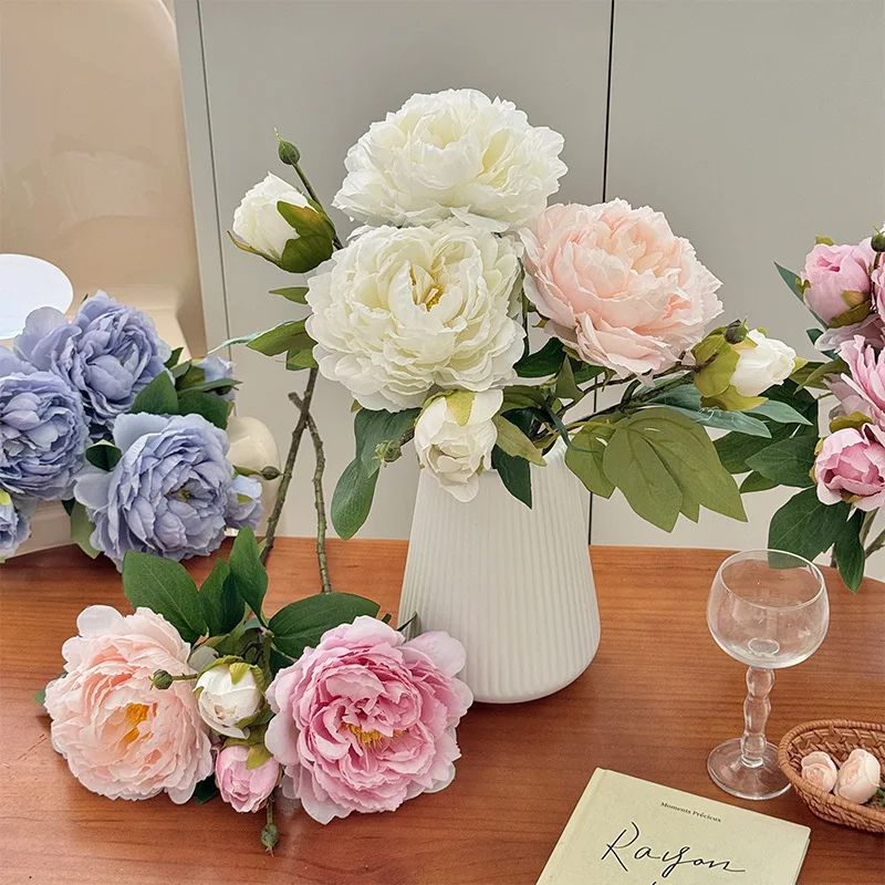 5Pcs Artificial 2 Head Peony Silk Flowers for Home Living Room Decoration Party Wedding Table Floral Bridal Bouquet Photo Props
5Pcs Artificial 2 Head Peony Silk Flowers for Home Living Room Decoration Party Wedding Table Floral Bridal Bouquet Photo Props