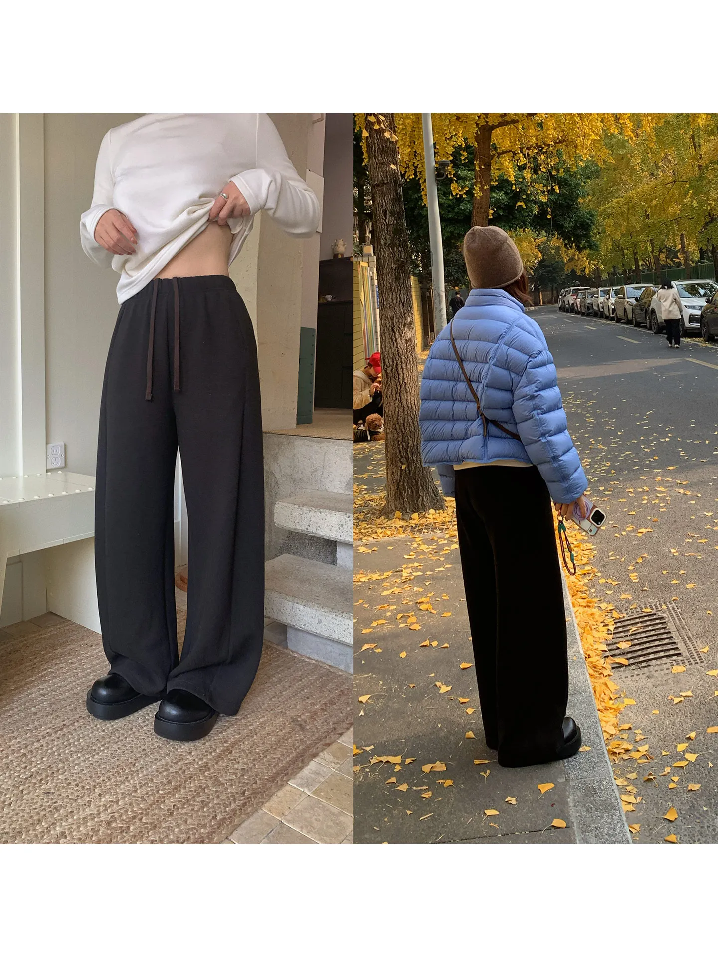 Утепленные флисовые брюки в стиле ретро, повседневные, темно-коричневые, с эластичным поясом, широкие штанины, спортивные брюки, женские зимние модные повседневные брюки
Утепленные флисовые брюки в стиле ретро, повседневные, темно-коричневые, с эластичным поясом, широкие штанины, спортивные брюки, женские зимние модные повседневные брюки