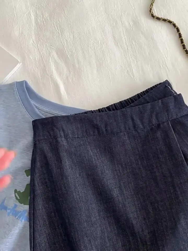 Blue Denim Skirt Spring/Summer Korean Version High Waist Wide Leg A-Line Skirt Pants Fashionable Personalized Women's Shorts
Blue Denim Skirt Spring/Summer Korean Version High Waist Wide Leg A-Line Skirt Pants Fashionable Personalized Women's Shorts
