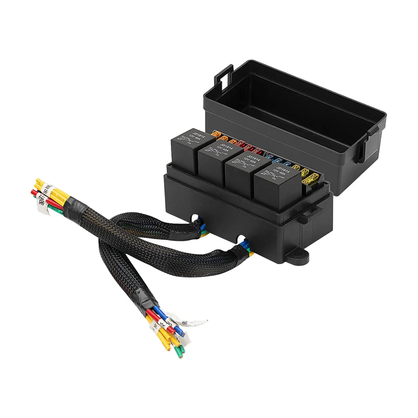 12 Way Relay Fuse Box Holder Pre Wires Relay Socket for Automotive Boat
12 Way Relay Fuse Box Holder Pre Wires Relay Socket for Automotive Boat