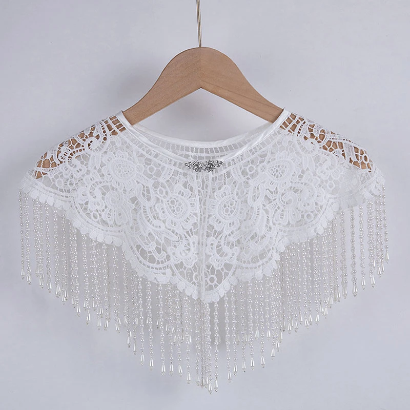 Retro Handmade Lady Beaded Tassel Lace Cape Shawl Formal Banquet Bridal Wedding Evening Dress Acceossry Cloak Capes
Retro Handmade Lady Beaded Tassel Lace Cape Shawl Formal Banquet Bridal Wedding Evening Dress Acceossry Cloak Capes