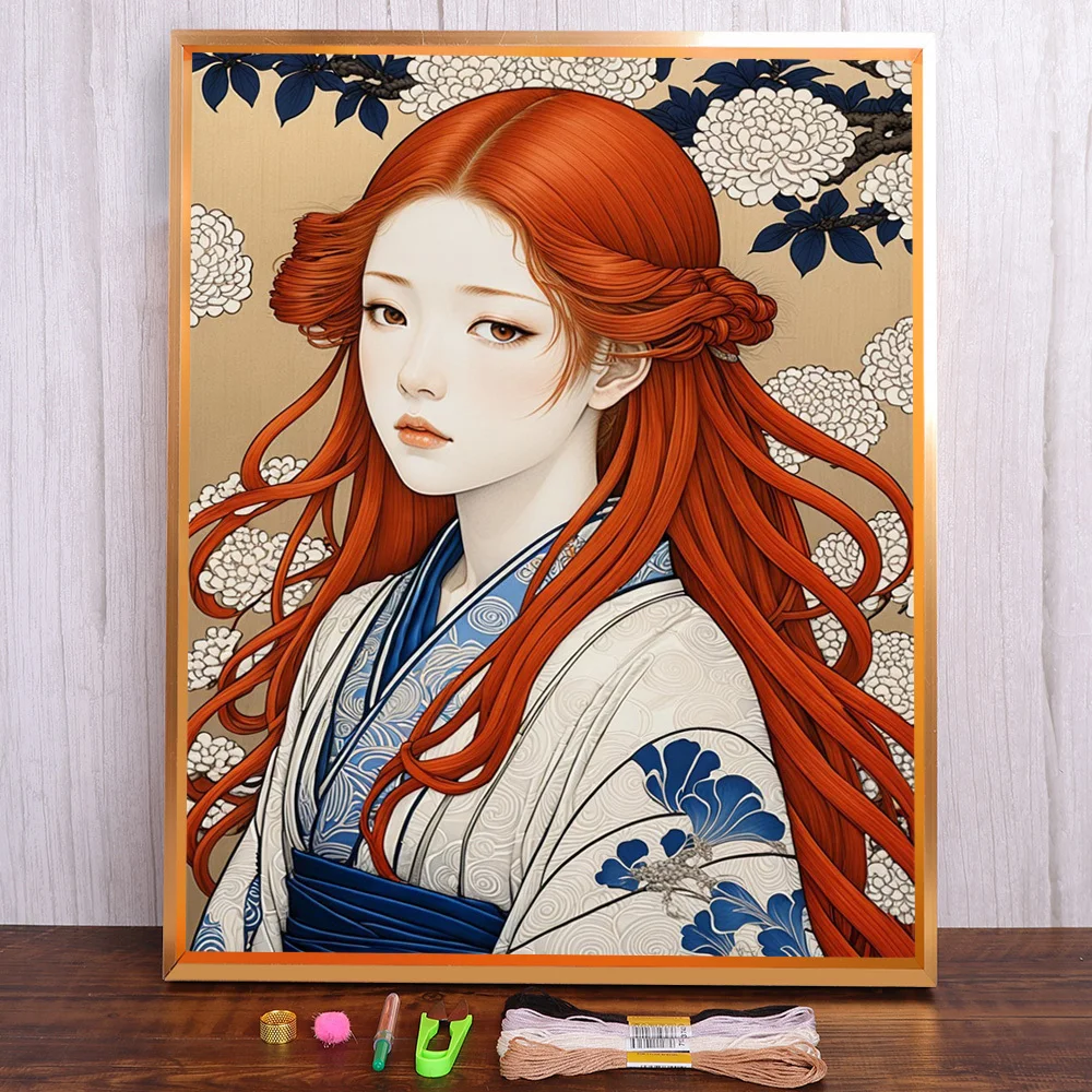 Portrait Girl Printed Cross Stitch Embroidery Complete Kit DMC Threads Handmade Hobby Sewing Knitting For Adults Floss Mulina
Portrait Girl Printed Cross Stitch Embroidery Complete Kit DMC Threads Handmade Hobby Sewing Knitting For Adults Floss Mulina