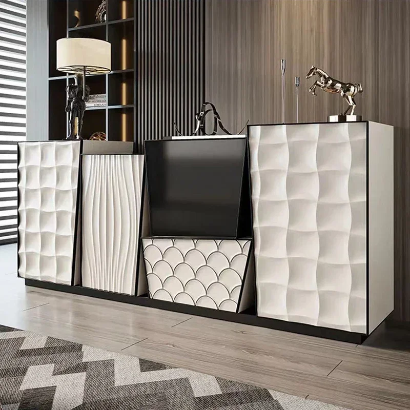 Light luxury Italian side cabinet, storage drawer cabinet, entrance cabinet creativity
Light luxury Italian side cabinet, storage drawer cabinet, entrance cabinet creativity