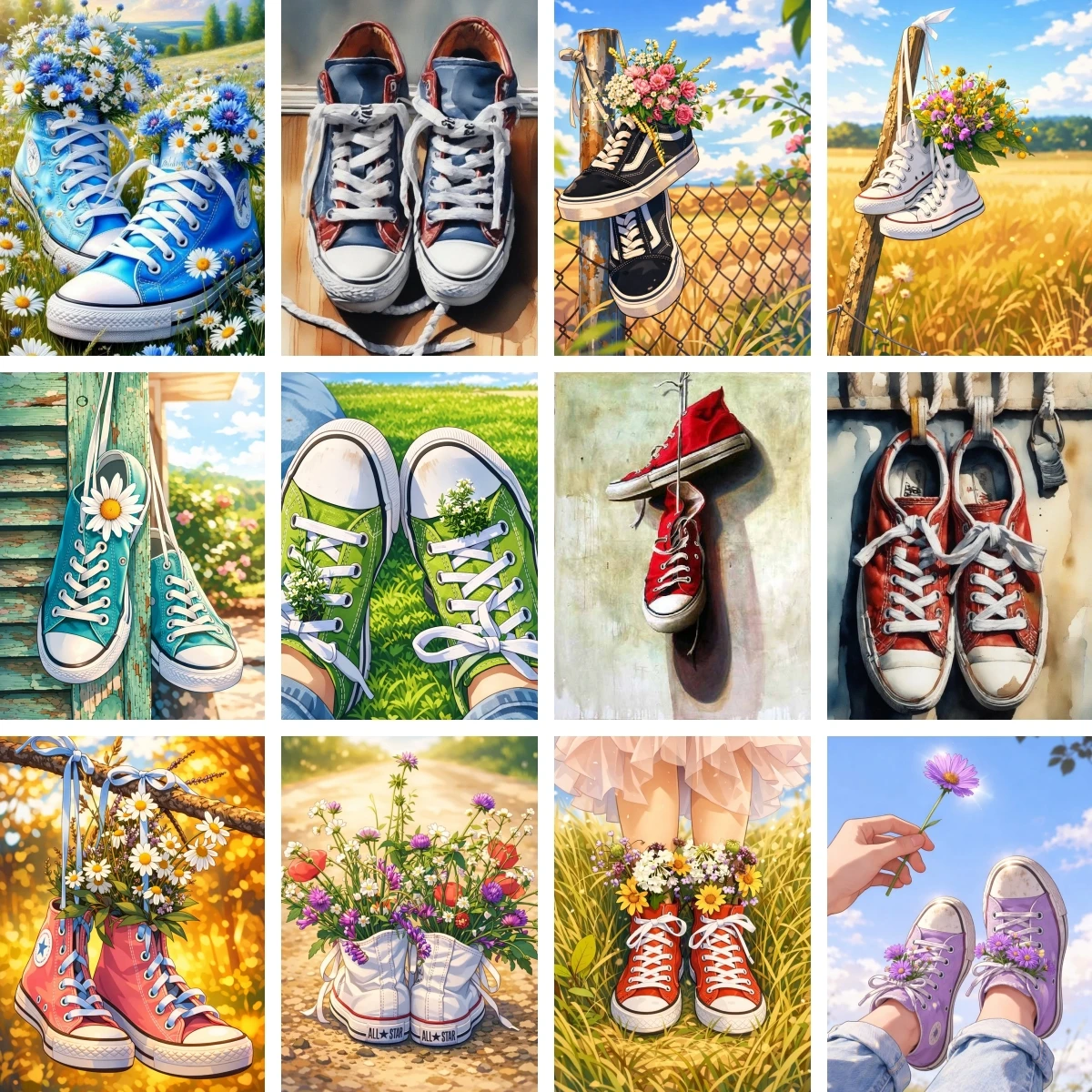 DIY Diamond Mosaic Painting Full Square Floral Woman Sneaker Still Life Art New Arrival Trendy Wall Art for Living Room Bedroom
DIY Diamond Mosaic Painting Full Square Floral Woman Sneaker Still Life Art New Arrival Trendy Wall Art for Living Room Bedroom
