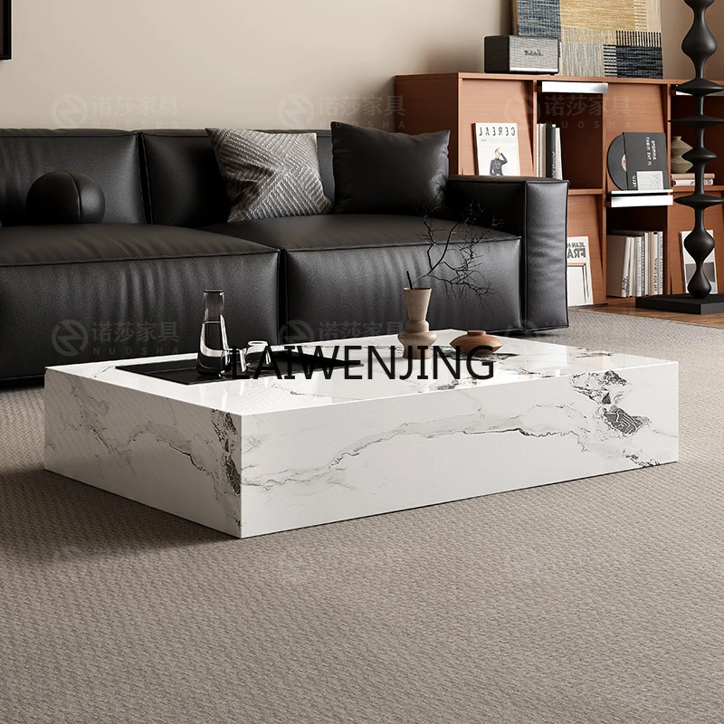 MJY new rectangular floor-to-ceiling rock slab small apartment light luxury premium coffee table
MJY new rectangular floor-to-ceiling rock slab small apartment light luxury premium coffee table