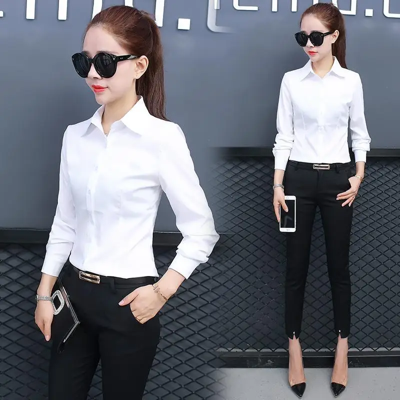 Women's Long Sleeve Shirt Single Breasted Classic Style Fashionable And Stylish Top for Ladies Winter Collection Non-Shrinking
Women's Long Sleeve Shirt Single Breasted Classic Style Fashionable And Stylish Top for Ladies Winter Collection Non-Shrinking