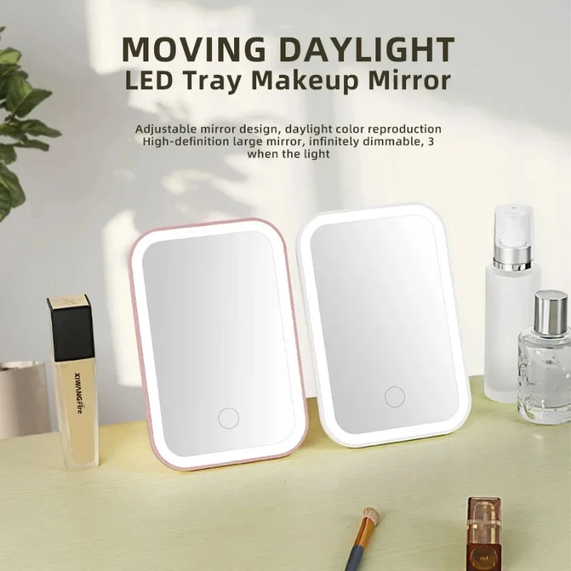 LED Touch Screen Makeup Mirror Folding Mirror Lighted Makeup Mirror 3 Colors Light Modes USB Rechargeable Cosmetic Mirror
LED Touch Screen Makeup Mirror Folding Mirror Lighted Makeup Mirror 3 Colors Light Modes USB Rechargeable Cosmetic Mirror